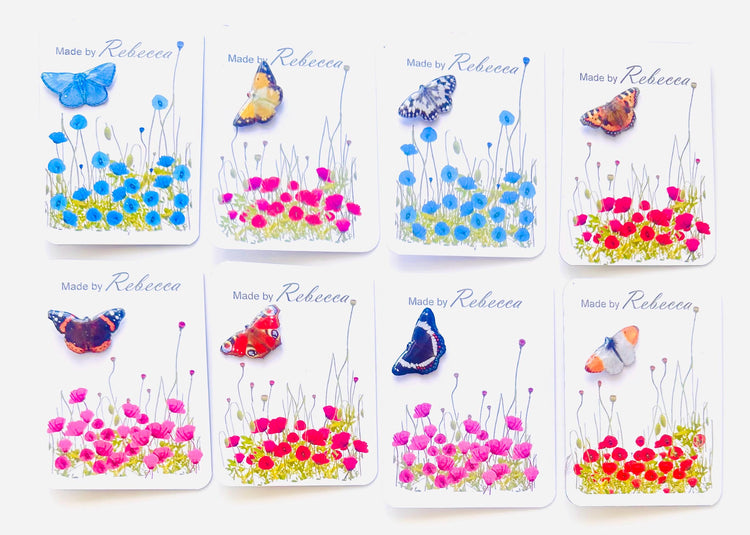 Butterfly handmade pins