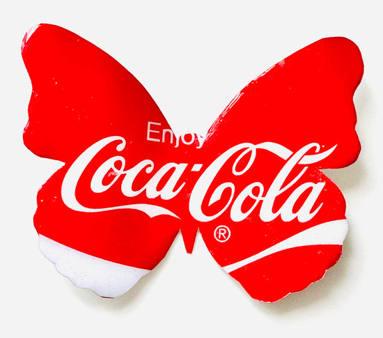 Recycled Coca Cola garden butterfly