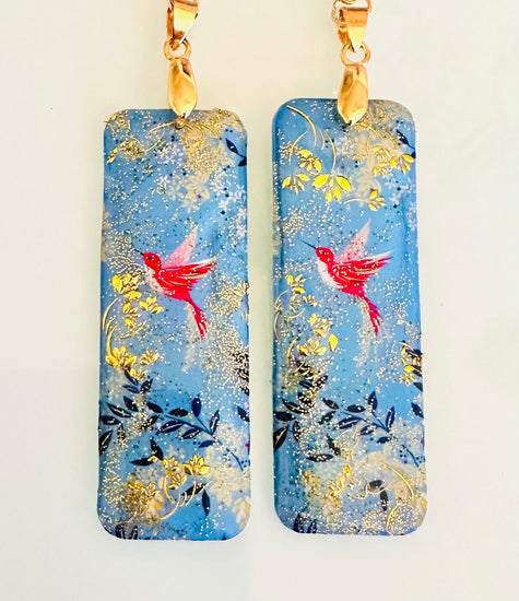 Humming birds earrings