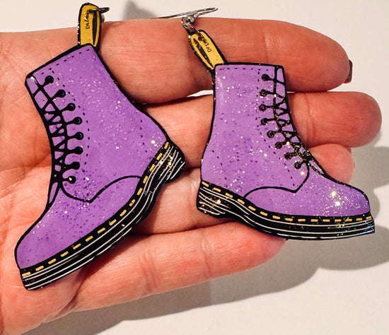 Lilac Dr Marten earrings