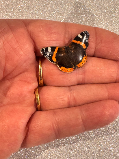 Red Admiral Butterfly enamel Pin brooch