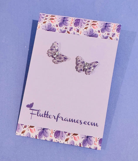 very pretty floral butterfly earrings