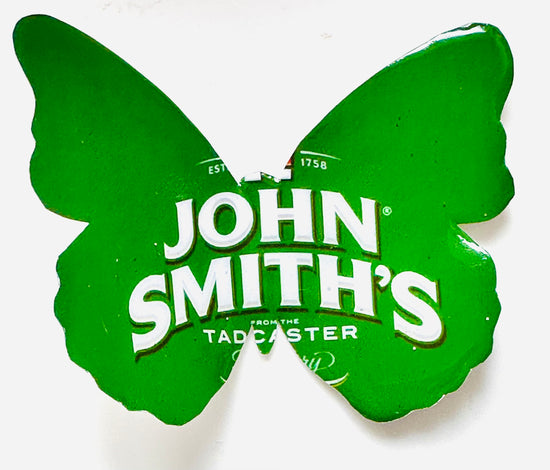 John Smiths recycled can butterfly