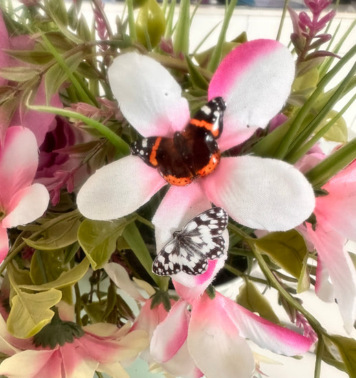 Red Admiral  butterfly brooch, lapel, pin