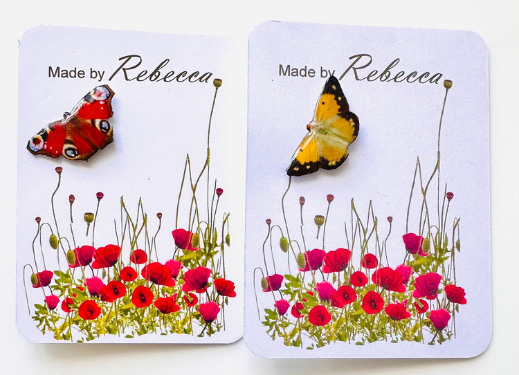 butterfly pins, British collection brooches