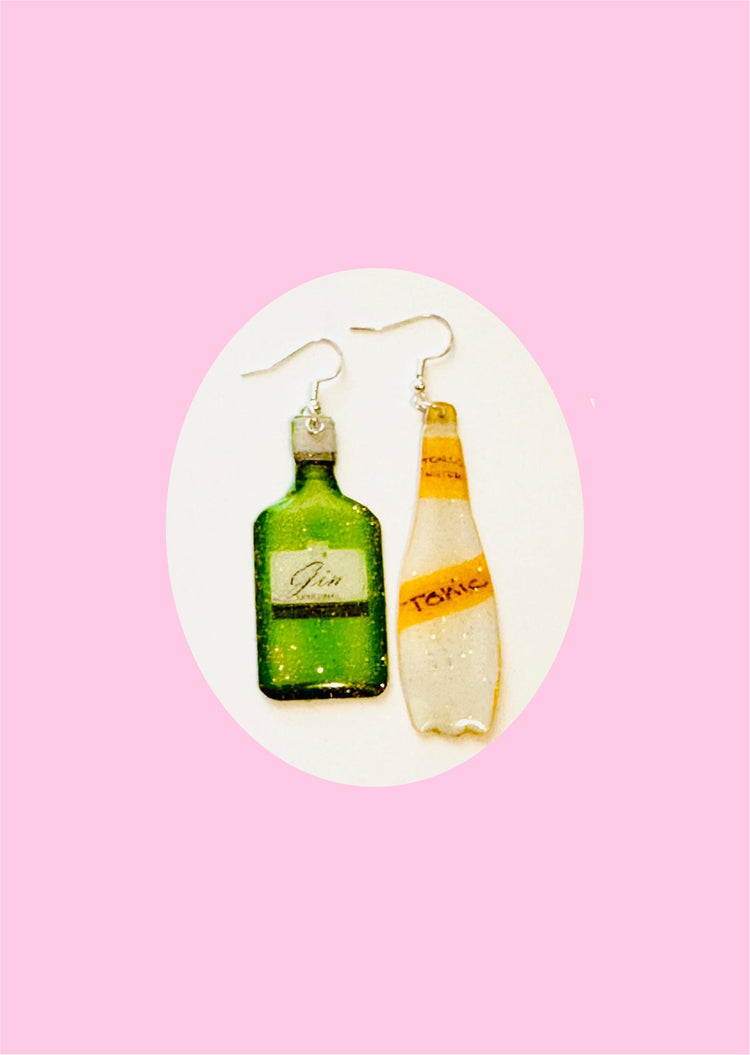 Gin and Tonic fun  earrings