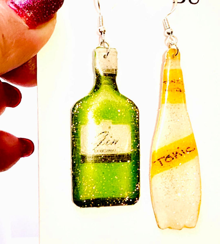 Gin and Tonic earrings by flutterframes