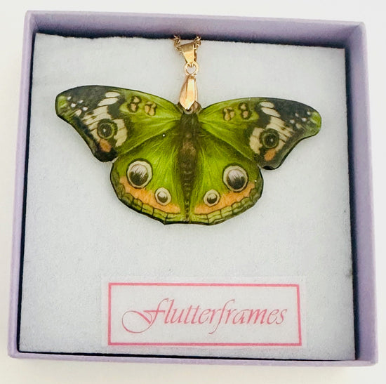 Green Monarch necklace