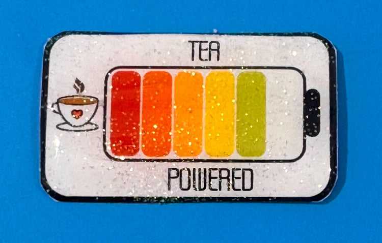 Tea powered pin