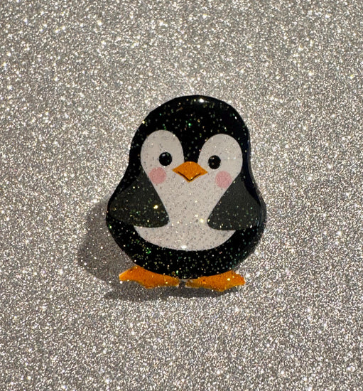 Penguin enamel pin