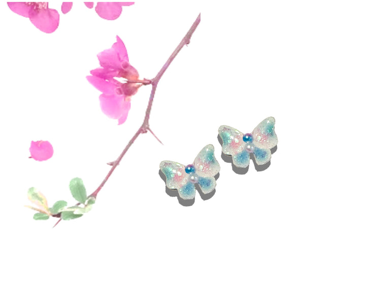 butterfly pastel stud earrings