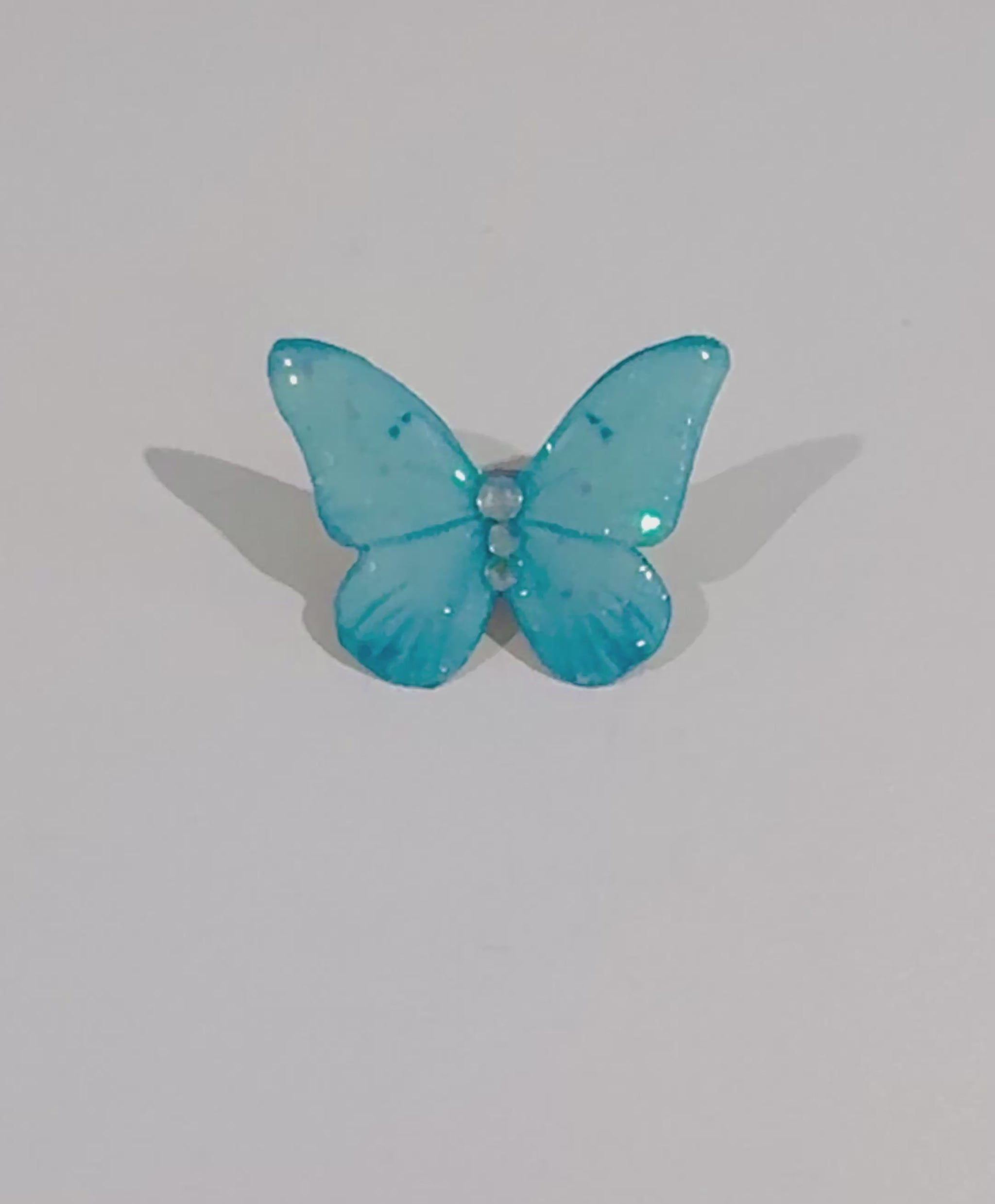 Turquoise butterfly enamel pin.Butterfly brooch-lapel-badge.Butterfly lover gift