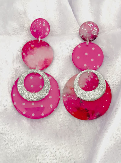 Handmade tin soda can earrings 