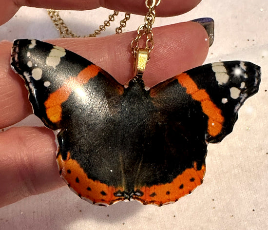 Red Admiral resin  jewellery