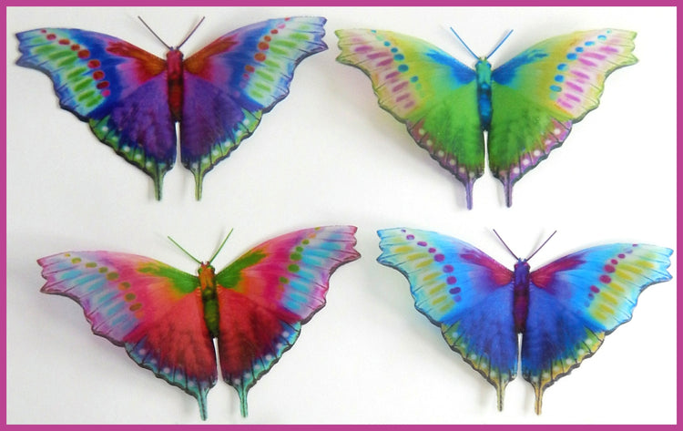 Fantasy butterflies, 3d Fantasy wall art stickers. Handcrafted and designed by Flutterframes, butterfly decor ,conservatory decorations