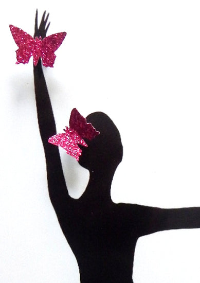 Flamenco dancer 3d butterfly picture